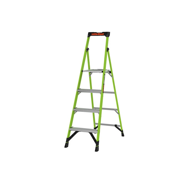 LITTLE GIANT LADDER SYSTEMS MIGHTYLITE 6' MODEL 300 LB FIBERGLASS - GREEN