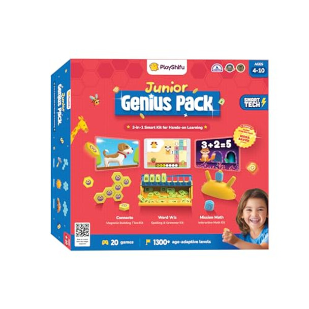 SHIFU PLAYSHIFU JUNIOR GENIUS PACK | 3-IN-1 STEM LEARNING KIT - MULTICOLOR SHIFU PLAYSHIFU JUNIOR GENIUS PACK | 3-IN-1 STEM LEARNING KIT - MULTICOLOR