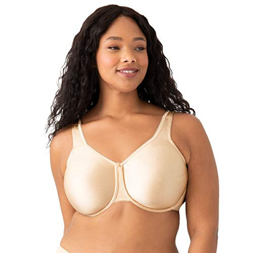 WACOAL WOMEN'S FULL FIGURE BASIC BEAUTY UNDERWIRE BRA SIZE WOMEN 34D SAND New