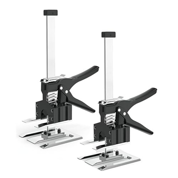 KKATTU Labor Saving Arm Jack 12-Inch Lever Arm Lifter Drywall, 2 Pack - Black KKATTU Labor Saving Arm Jack 12-Inch Lever Arm Lifter Drywall, 2 Pack - Black