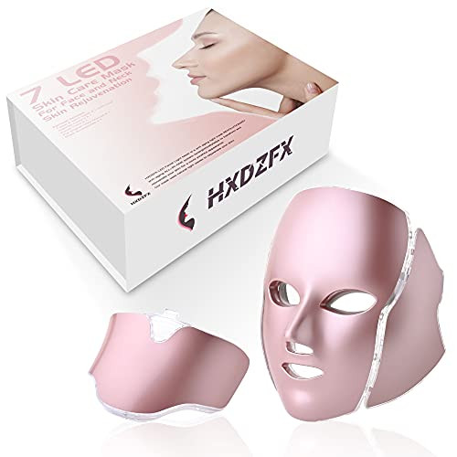 HXDZFX LED FACIAL LIGHT THERAPY MAS HK207 - ROSE GOLD