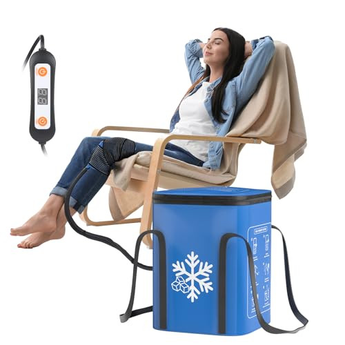 TREWF ICE MACHINE FOR KNEE AFTER SURGERY,19QT, QUIET COLD THERAPY MACHINE - BLUE