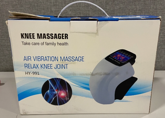 GENERIC KNEE MASSAGER HY-991 HEATED AIR VIBRATION RELAX KNEE JOINT - WHITE