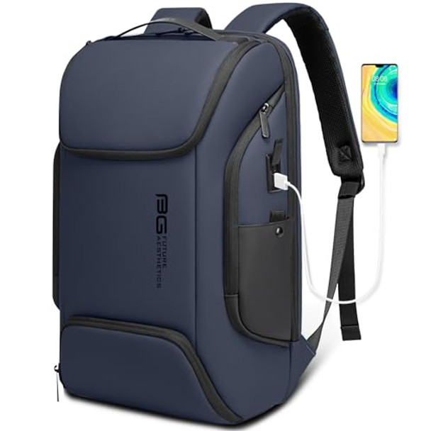 BANGE BUSINESS LAPTOP BACKPACK HOLD 15.6 INCH LAPTOP Commute Carry BAG - BLUE BANGE BUSINESS LAPTOP BACKPACK HOLD 15.6 INCH LAPTOP Commute Carry BAG - BLUE