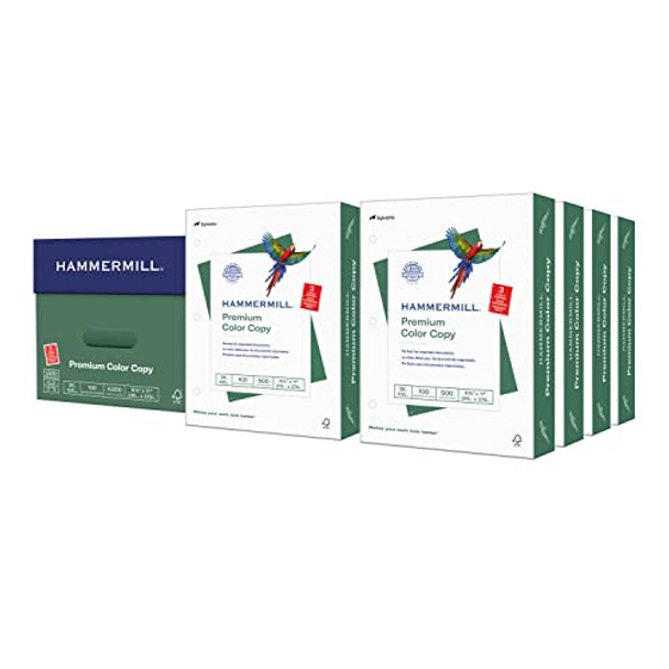 HAMMERMILL PRINTER PAPER PREMIUM COLOR 28 LB COPY 3 HOLE 8 REAM 102500C - WHITE New HAMMERMILL PRINTER PAPER PREMIUM COLOR 28 LB COPY 3 HOLE 8 REAM 102500C - WHITE New