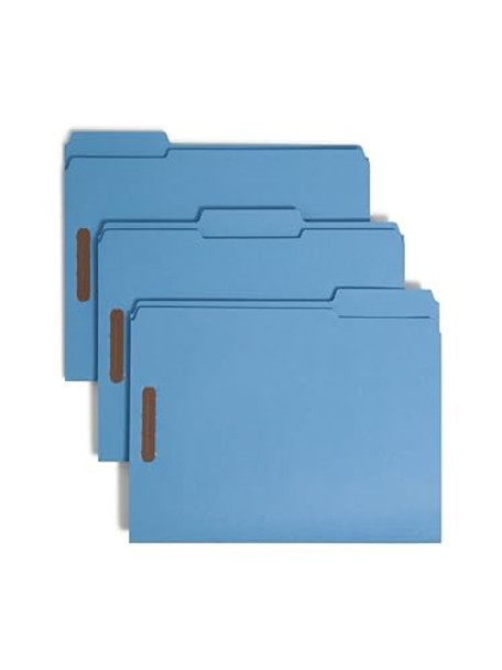 SMEAD FASTENER FILE FOLDERS 50 COUNT BLUE REINFORCED 1/3-CUT TABS 12040 - BLUE New SMEAD FASTENER FILE FOLDERS 50 COUNT BLUE REINFORCED 1/3-CUT TABS 12040 - BLUE New