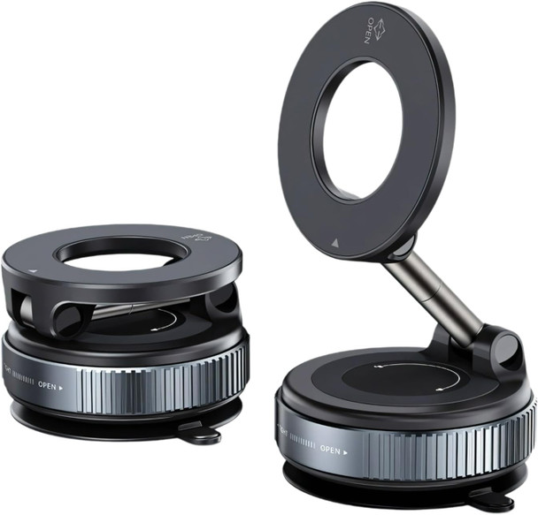 GENERIC K007 VACUUM SUCTION MAGNETIC BRACKET, K007 PHONE MOUNT SUCTION - BLACK