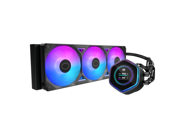 Cooler Master Atmos II 360 LCD FreeForm 2.0  AIO CPU Liquid Cooler, LCD Panel,