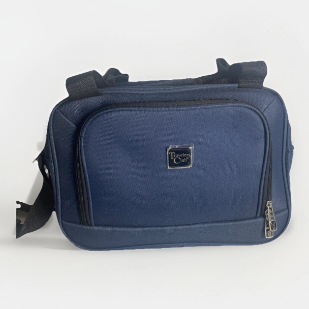 TRAVELERS CLUB LUGGAGE BOARDING CARRY ON TOTE NAVY BLUE - NAVY BLUE TRAVELERS CLUB LUGGAGE BOARDING CARRY ON TOTE NAVY BLUE - NAVY BLUE