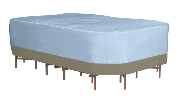 MONSOON PATIO TABLE WITH CHAIRS COVER 125L X 82W X 32H - HUNTER GREEN