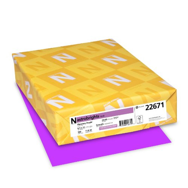 Neenah Astrobrights Premium Color Paper, 24 lb, 8.5 x 11 Inches New Neenah Astrobrights Premium Color Paper, 24 lb, 8.5 x 11 Inches New