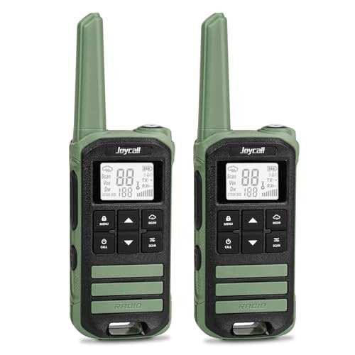 JOYCALL WALKIE TALKIES LONG RANGE WEATHER ALERT PORTABLE WALKIE TALKIES - GREEN