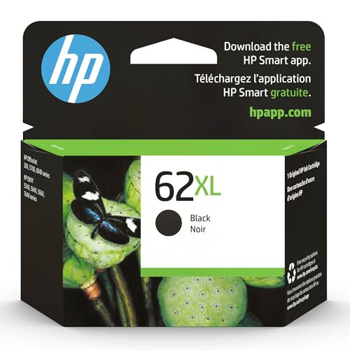 HP 62XL HIGH-YIELD INK CARTRIDGES FOR HP PRINTERS C2P05AN - BLACK New