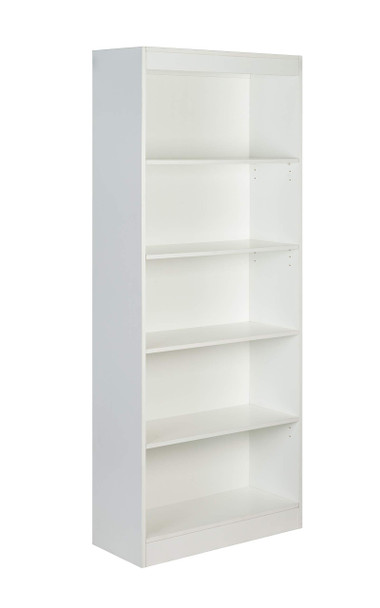 ONSPACE ESSENTIALS 5-TIER BOOKSHELF, 50-LD0101SHLF-WHITE - WHITE