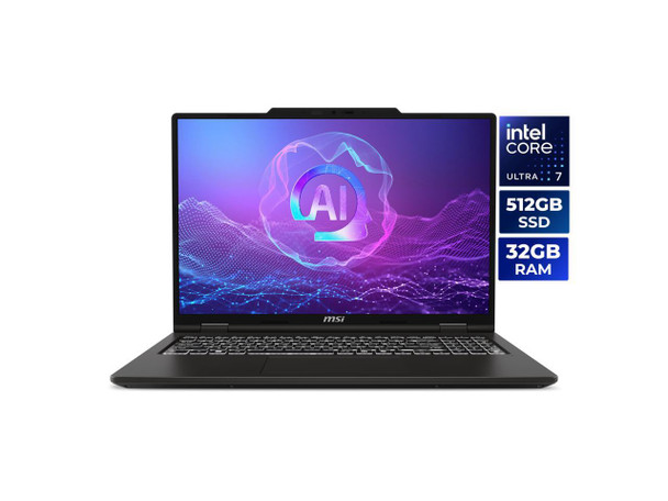 MSI Venture 16 AI TouchScreen Laptop Intel Core Ultra 7 255H 32GB RAM 512GB SSD