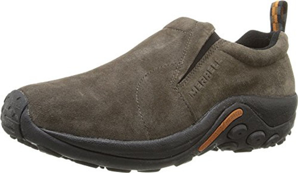 J60787 MERRELL MEN'S JUNGLE LEATHER SLIP-ON SHOE - SIZE: MEN 10.5 - GUNSMOKE