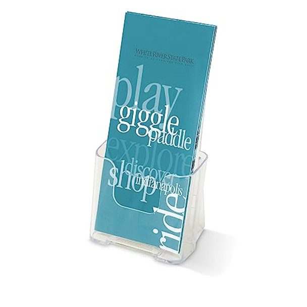 OFFICE DEPOT BRAND LITERATURE/LEAFLET HOLDER, 4 PACK 1375453-4P - CLEAR New OFFICE DEPOT BRAND LITERATURE/LEAFLET HOLDER, 4 PACK 1375453-4P - CLEAR New