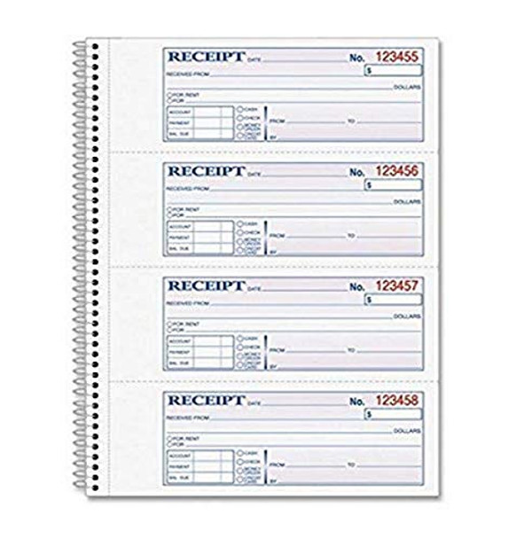 ADAMS MONEY AND RENT RECEIPT BOOK 2-PARTS RECEIPTS 7-5/8" X 11" - WHITE/CANARY New ADAMS MONEY AND RENT RECEIPT BOOK 2-PARTS RECEIPTS 7-5/8" X 11" - WHITE/CANARY New