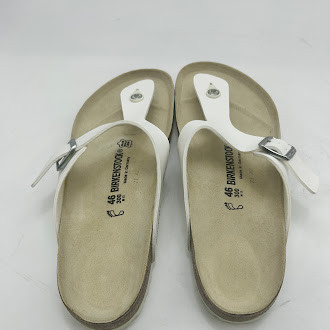 BIRKENSTOCK WOMEN'S GIZEH THONG SANDAL - SIZE: MEN 13 - WHITE