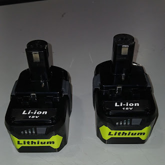 LONGFIT 18V LITHIUM ION BATTERIES 108WH (6.0AH) P108 2-PACK - GREEN/WHITE