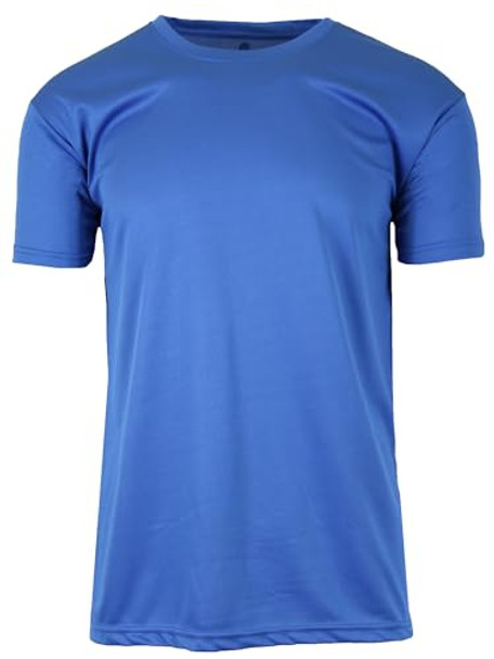 Galaxy by Harvic Men's Moisture-Wicking Wrinkle Free Tee - Size: XL - Blue New