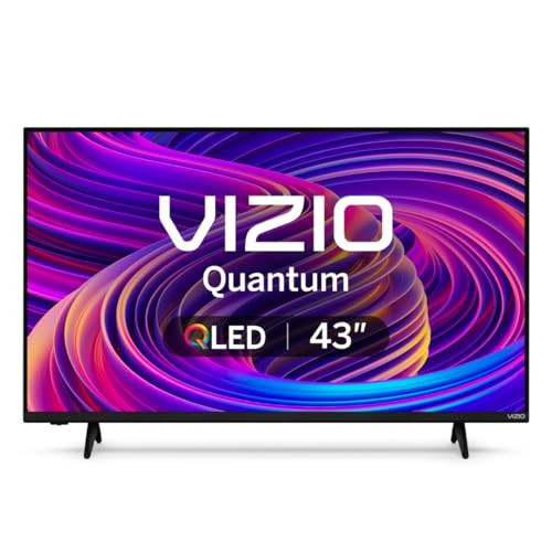 VIZIO 43" 4K QLED HDR Smart TV, VQD43M-0801 - BLACK