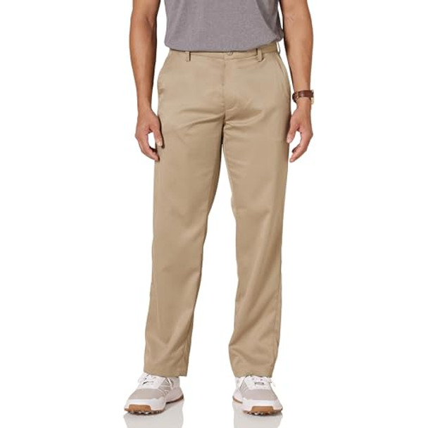 AMAZON ESSENTIALS MEN'S CLASSIC-FIT STRETCH PANT 35W X 32L KHAKI New AMAZON ESSENTIALS MEN'S CLASSIC-FIT STRETCH PANT 35W X 32L KHAKI New