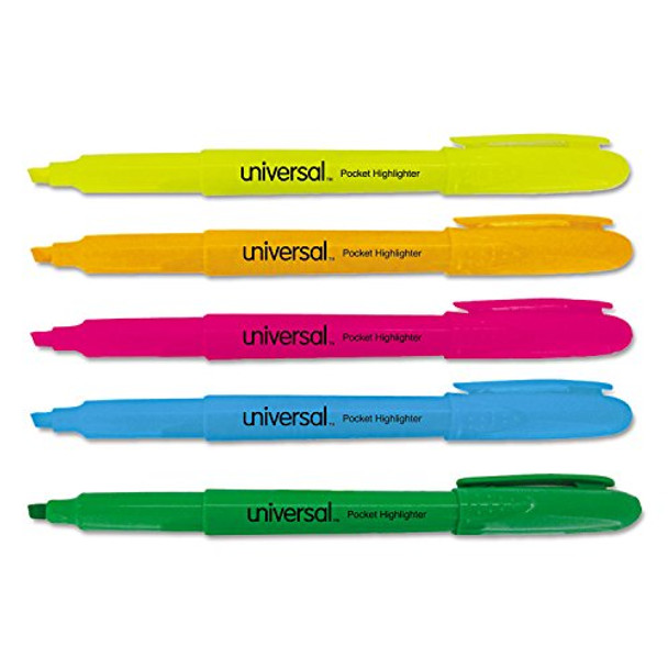 UNIVERSAL POCKET HIGHLIGHTERS - MULTI - UNV08850 New UNIVERSAL POCKET HIGHLIGHTERS - MULTI - UNV08850 New