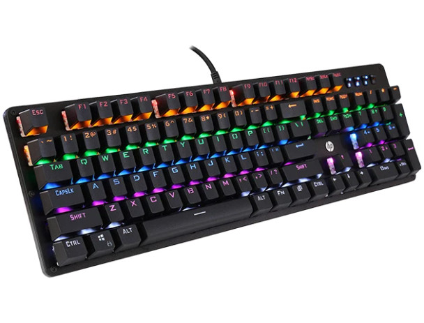 HP GK100 MECHANICAL GAMING KEYBOARD - BLACK