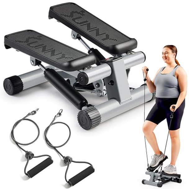 Sunny Health & Fitness Mini Stepper for Exercise at Home - Gray Sunny Health & Fitness Mini Stepper for Exercise at Home - Gray