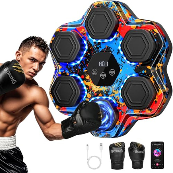 TGLLM Music Boxing Machine, Bluetooth Gloves Ball Box Mount Machine - Multicolor TGLLM Music Boxing Machine, Bluetooth Gloves Ball Box Mount Machine - Multicolor