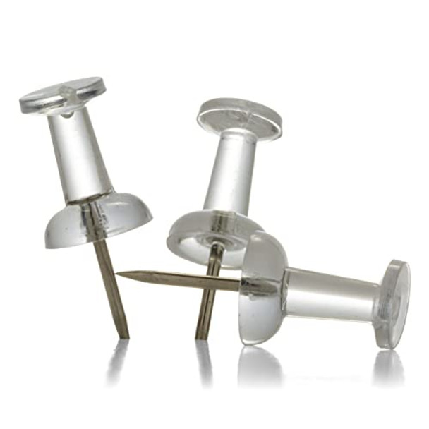 OFFICEMATE PUSHPINS, PLASTIC, CLEA OIC92707 New OFFICEMATE PUSHPINS, PLASTIC, CLEA OIC92707 New