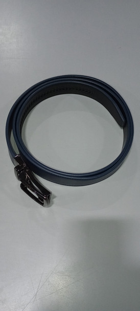 LEATHER RATCHET COMFORT CLICK BELT DRESS SLIDE BUCKLE SIZE 28 TO 50 - BLUE