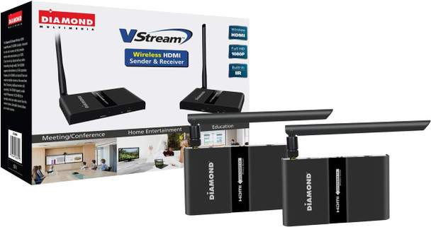 DIAMOND MULTIMEDIA DIAMOND MULTI- CHANNEL 2X2 WIRELESS HDMI 5GHZ KIT - BLACK