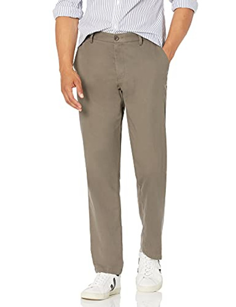 AMAZON ESSENTIALS MEN STRAIGHT-FIT WRINKLE-RESISTANT CHINO PANT TAUPE 42W X 28L New AMAZON ESSENTIALS MEN STRAIGHT-FIT WRINKLE-RESISTANT CHINO PANT TAUPE 42W X 28L New