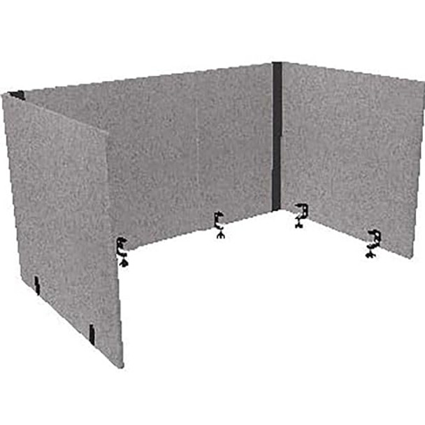 Lumeah Adjustable Desk Screen Returns 48 to 78 x 29 x 26.5 Grey LUAD48301G New Lumeah Adjustable Desk Screen Returns 48 to 78 x 29 x 26.5 Grey LUAD48301G New