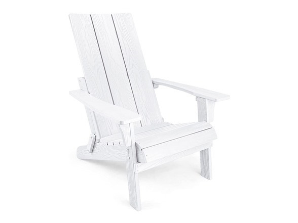 QOMOTOP FOLDABLE ADIRONDACK CHAIR - WHITE