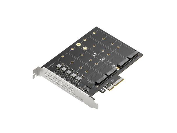 PCIe 3.0 x4 to 4-Port M.2 NVMe Adapter Card