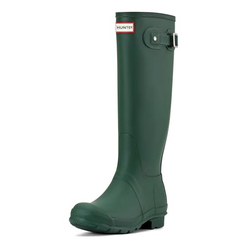HUNTER WOMEN'S ORIGINAL TALL RAIN BOOT SIZE 11 HUNTER GREEN