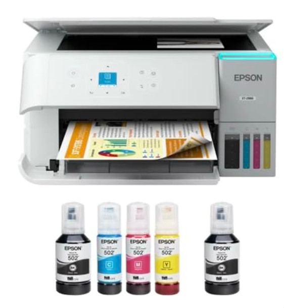 EPSON ECOTANK ET-2988 WIRELESS ALL-IN-ONE COLOR SUPERTANK PRINTER - WHITE EPSON ECOTANK ET-2988 WIRELESS ALL-IN-ONE COLOR SUPERTANK PRINTER - WHITE