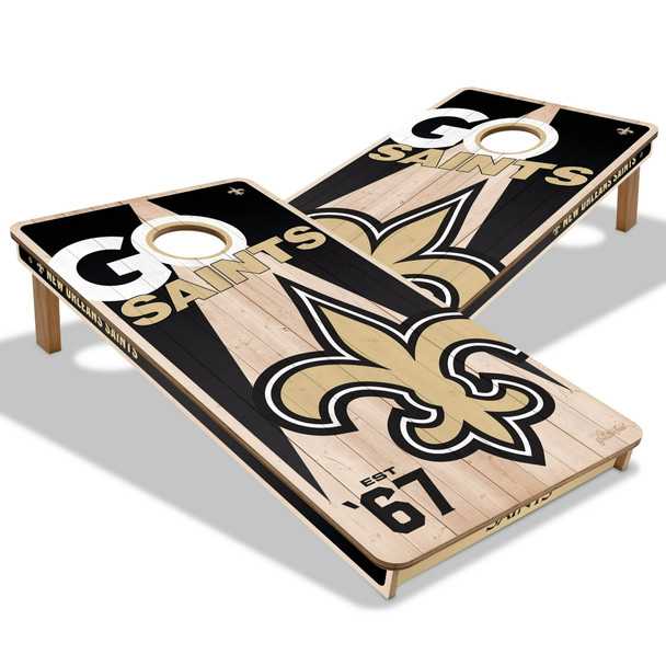 YOUTHEFAN NFL NEW ORLEANS SAINTS 2' X 4' CORNHOLE GAME NO BAGS - WOOD YOUTHEFAN NFL NEW ORLEANS SAINTS 2' X 4' CORNHOLE GAME NO BAGS - WOOD