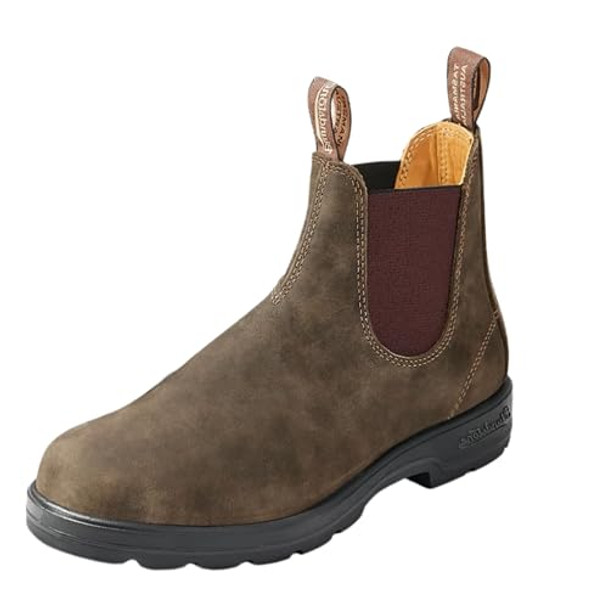 BLUNDSTONE CLASSIC CHELSEA BOOTS UNISEX SIZE MEN 7.5 WOMEN 9.5 RUSTIC BROWN