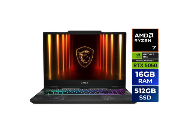 MSI Cyborg A15 - 15.6" FHD 144 Hz - AMD Ryzen 7 260(3.80-5.10 GHz) - GeForce RTX