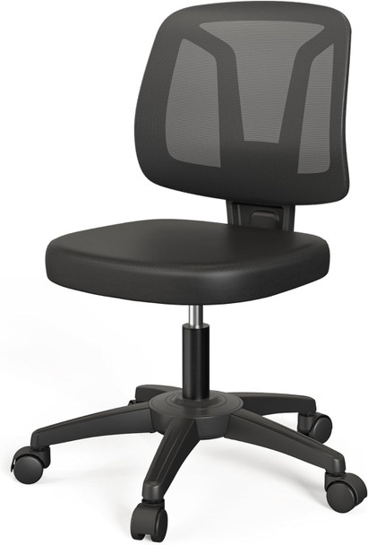 TTD TIANTIANDA ARMLESS SWIVEL MESH COMPUTER OFFICE DESK CHAIR - BLACK TTD TIANTIANDA ARMLESS SWIVEL MESH COMPUTER OFFICE DESK CHAIR - BLACK