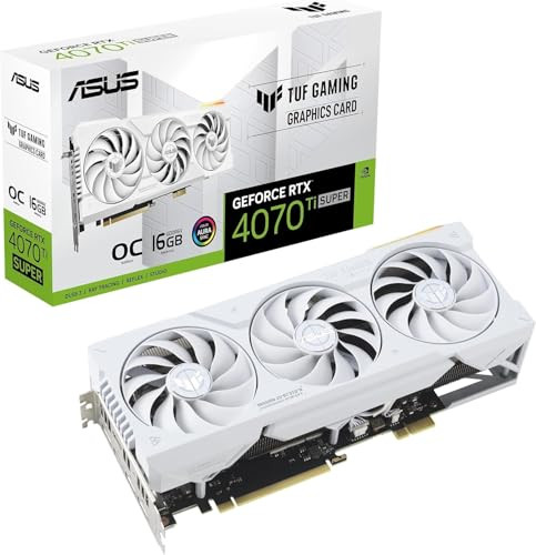 ASUS TUF GAMING GEFORCE RTX 4070 TI SUPER BTF WHITE OC EDITION GRAPHICS CARD