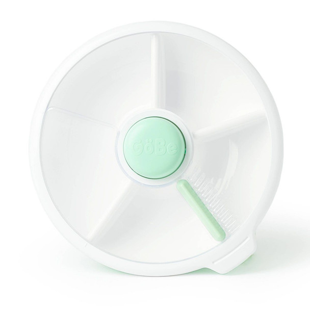 GOBE KIDS' LARGE SNACK SPINNER SLIDE LUNCH FOOD STORAGE - 22OZ - MINT GREEN New GOBE KIDS' LARGE SNACK SPINNER SLIDE LUNCH FOOD STORAGE - 22OZ - MINT GREEN New