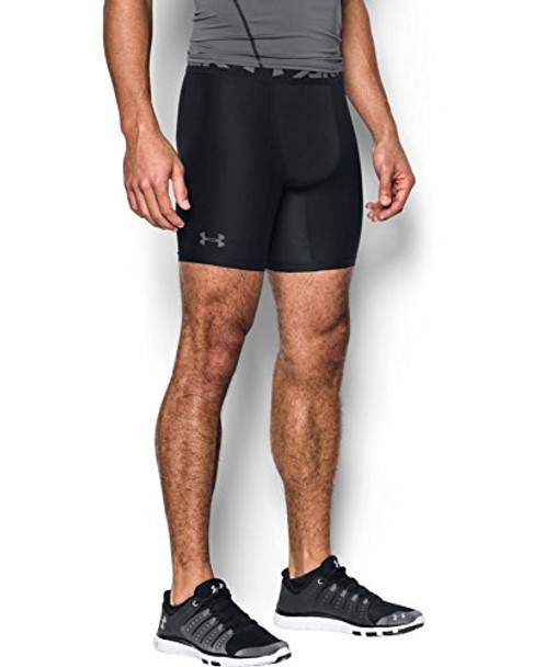 Under Armour Men's HeatGear Armour 2.0 6-inch Compression Shorts Black XS New