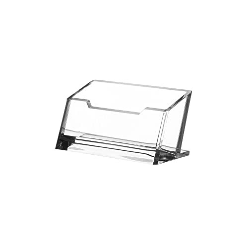KANTEK ACRYLIC BUSINESS CARD HOLDER FITS 80 BUSINESS CARDS CLEAR AD-30