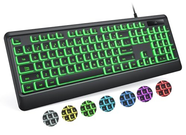 LUZARRIBA WIRED BACKLIT KEYBOARD FOR MAC LIGHTED USB KEYBOARDS - BLACK LUZARRIBA WIRED BACKLIT KEYBOARD FOR MAC LIGHTED USB KEYBOARDS - BLACK