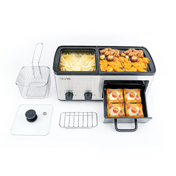 WOOD-IT NEWEST 4 IN 1 HOT POT ELECTRIC WITH GRILL AND FRYING BASKET - SILVER WOOD-IT NEWEST 4 IN 1 HOT POT ELECTRIC WITH GRILL AND FRYING BASKET - SILVER